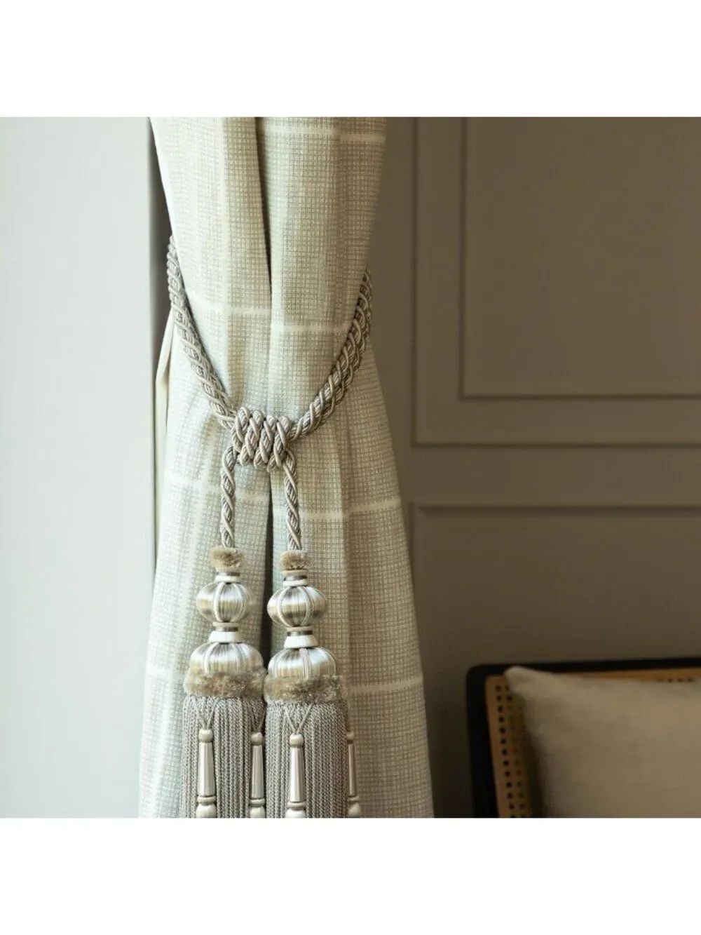 Margaux Double Tassel Tieback Samuel & Sons Passementerie